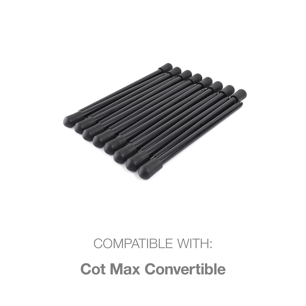 Helinox Cot Max extenders in carrying case ready for camping trips