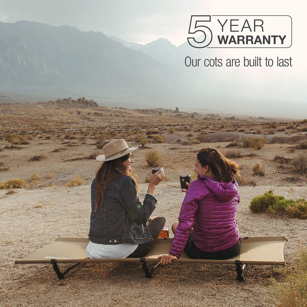 Helinox Cot One supports up to 320-pounds for rugged use.