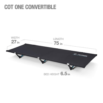 Helinox Cot One quick-setup-tension-system enables fast camp setup.