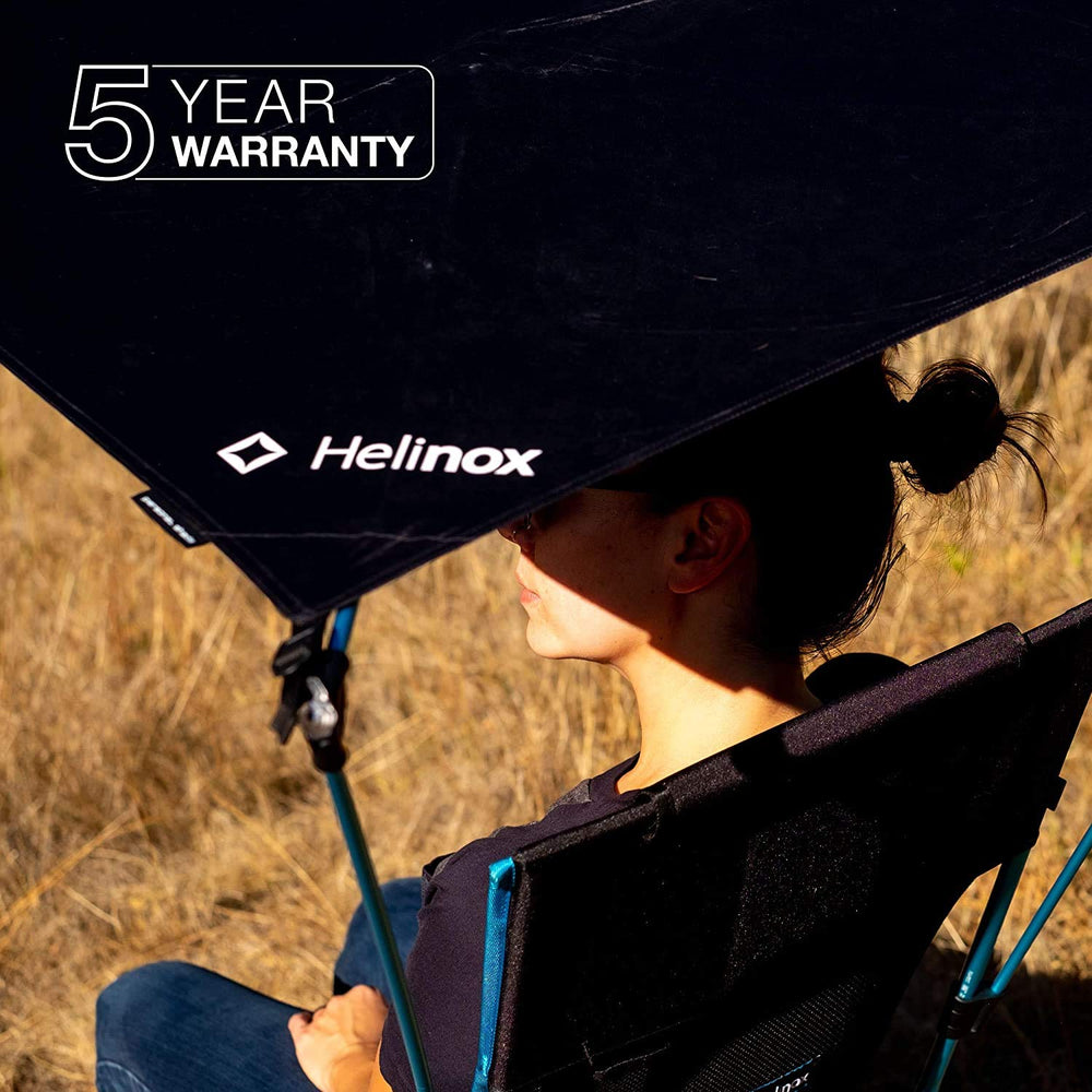 Helinox Coverage 06 shows 33.5 x 27.5-inch shade area