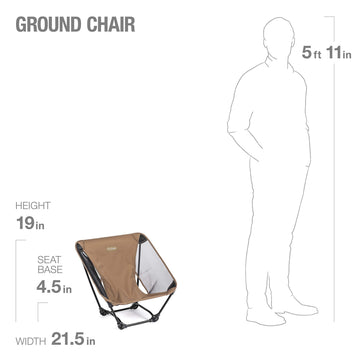 Helinox Ground Chair shows breathable mesh side panels for airflow