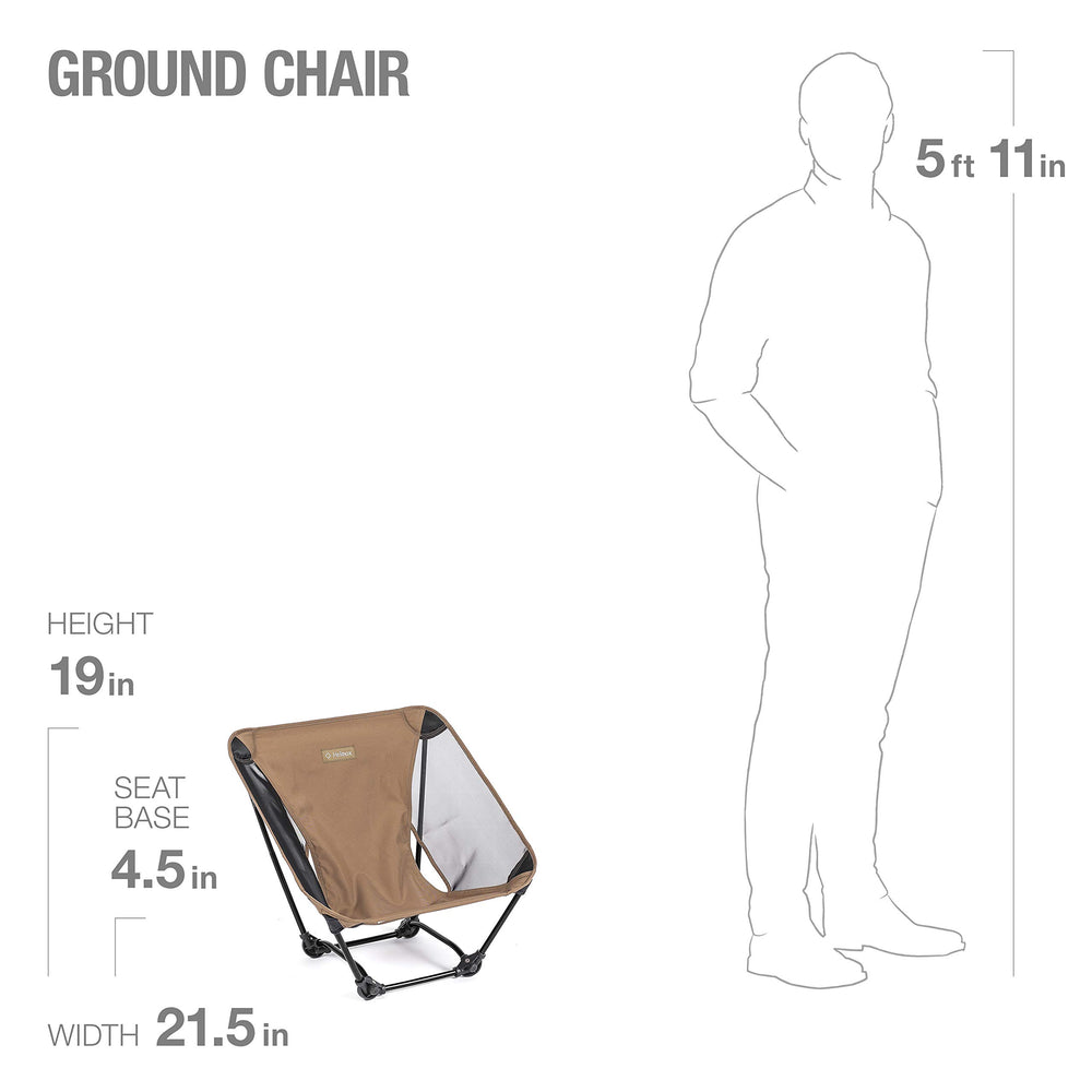 Helinox Ground Chair shows breathable mesh side panels for airflow