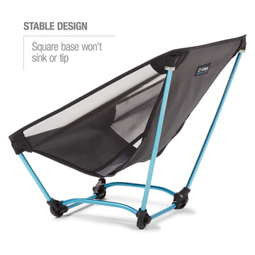 Helinox Ground Chair side view highlighting the lightweight aluminum frame