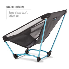 Helinox Ground Chair side view highlighting the lightweight aluminum frame