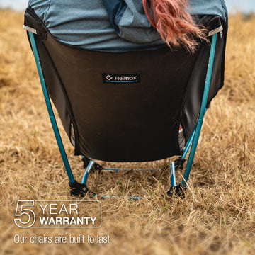 Helinox Ground Chair ideal for camping, hiking, and moto-touring adventures