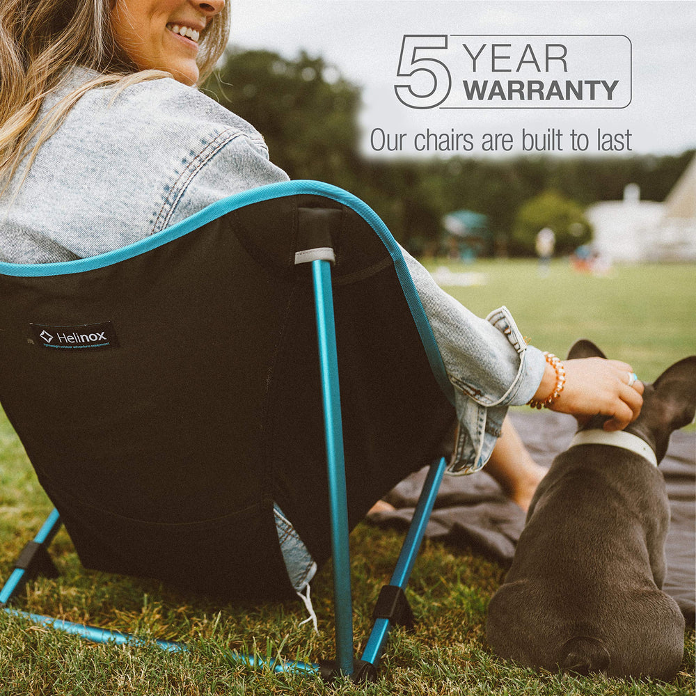 Helinox Incline Festival Chair rolled bag demonstrates quick packing