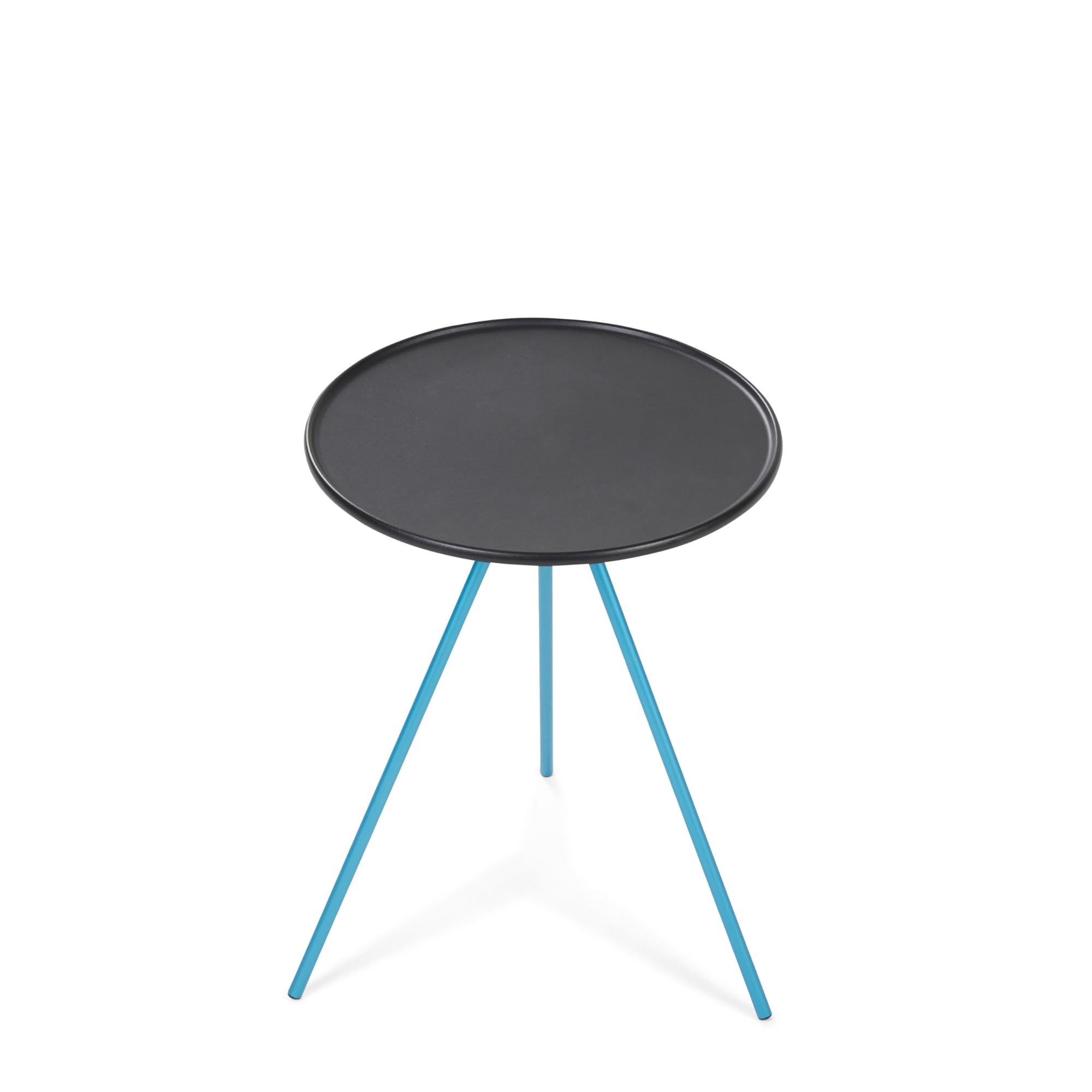 Helinox packable side table setup for camp with drinks and lanterns