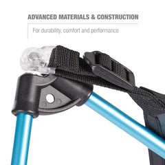 Helinox Personal Shade adapter on XL chair shows adjustable height compatibility