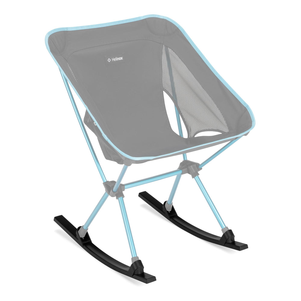Helinox rocking accessory runners attached to Chair One Original feet for easy rocking