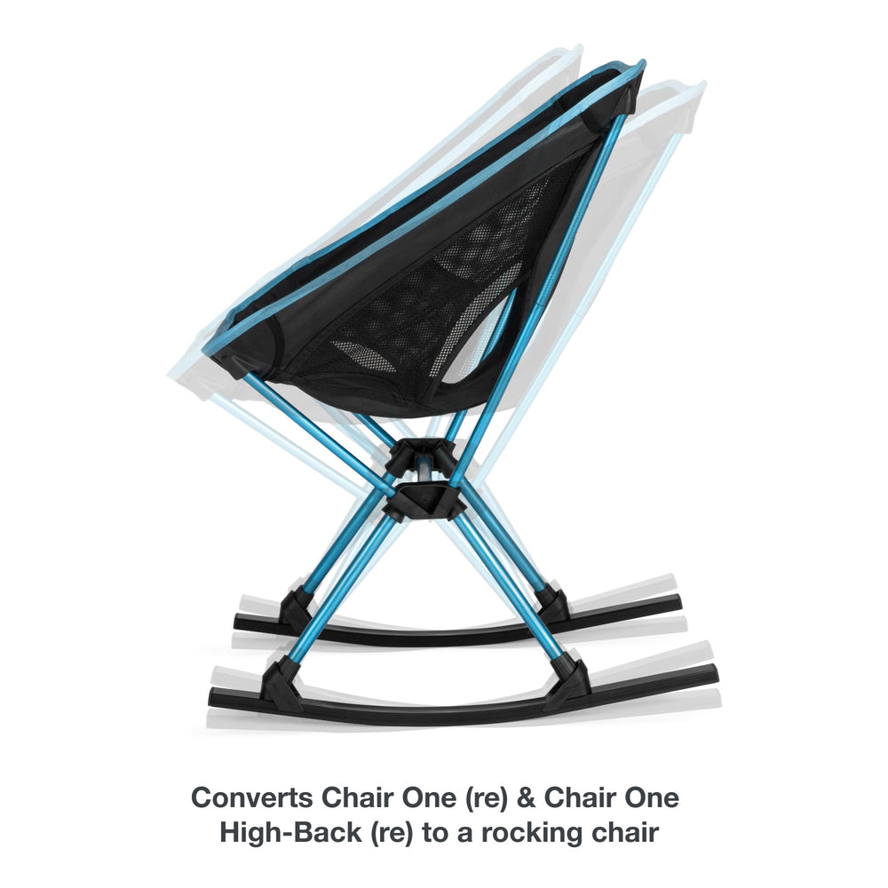 Helinox rocking feet enable quick chair conversion and portable storage