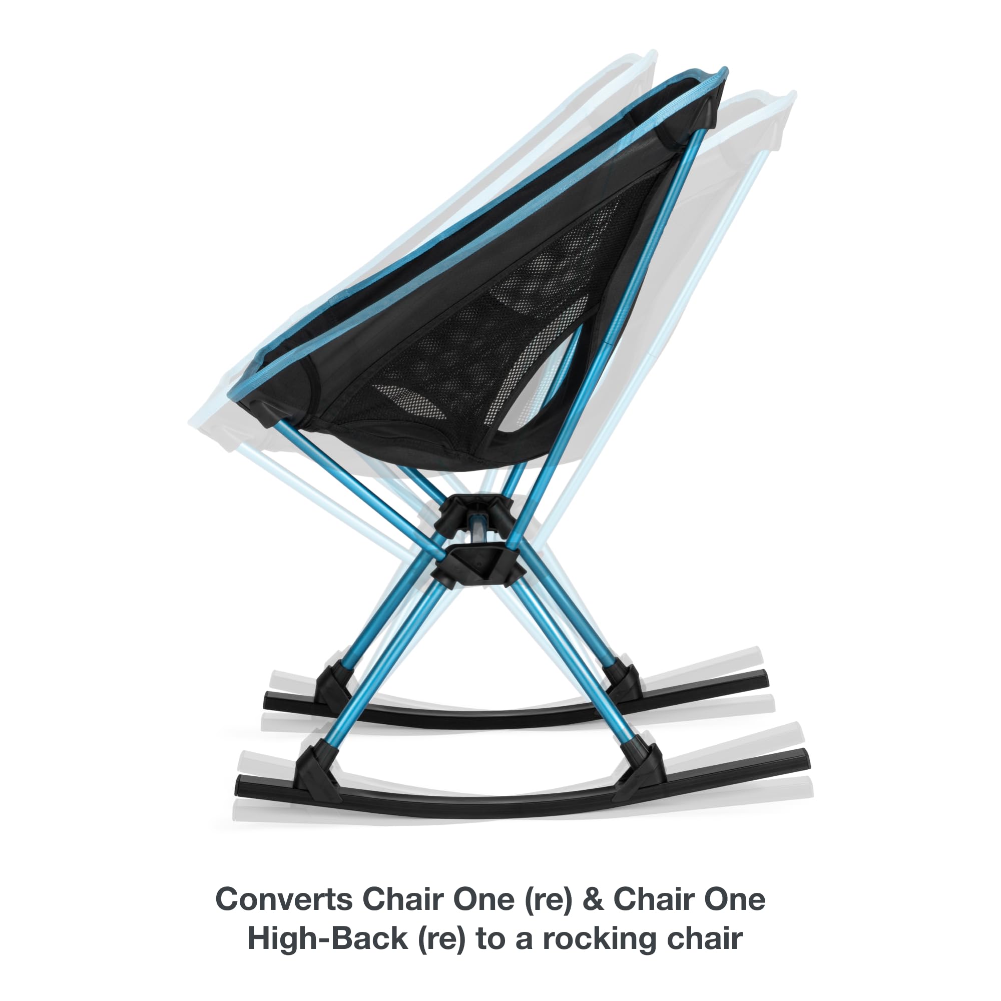 Helinox rocking feet enable quick chair conversion and portable storage
