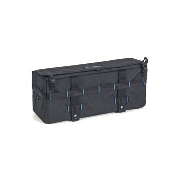 Helinox Storage Box SM front view showing secure MOLLE attachment for quick campsite organization