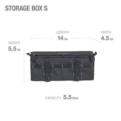 Helinox Storage Box SM side view with padded sides protecting contents during travel