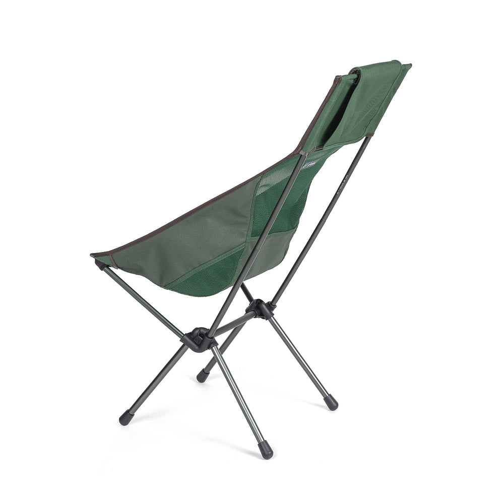 Helinox Sunset Chair forest green close-up on DAC aluminum frame shows strength
