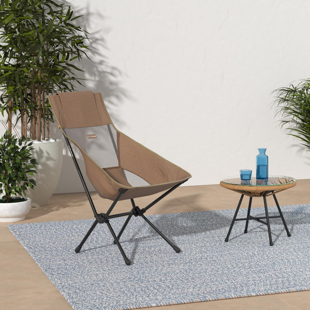 Helinox Sunset Chair side pockets keep small essentials within reach.