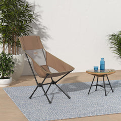 Helinox Sunset Chair side pockets keep small essentials within reach.
