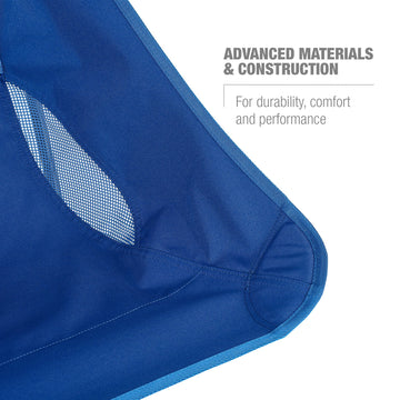 Helinox Sunset Chair UV-resistant 600d polyester fabric withstands sun exposure.