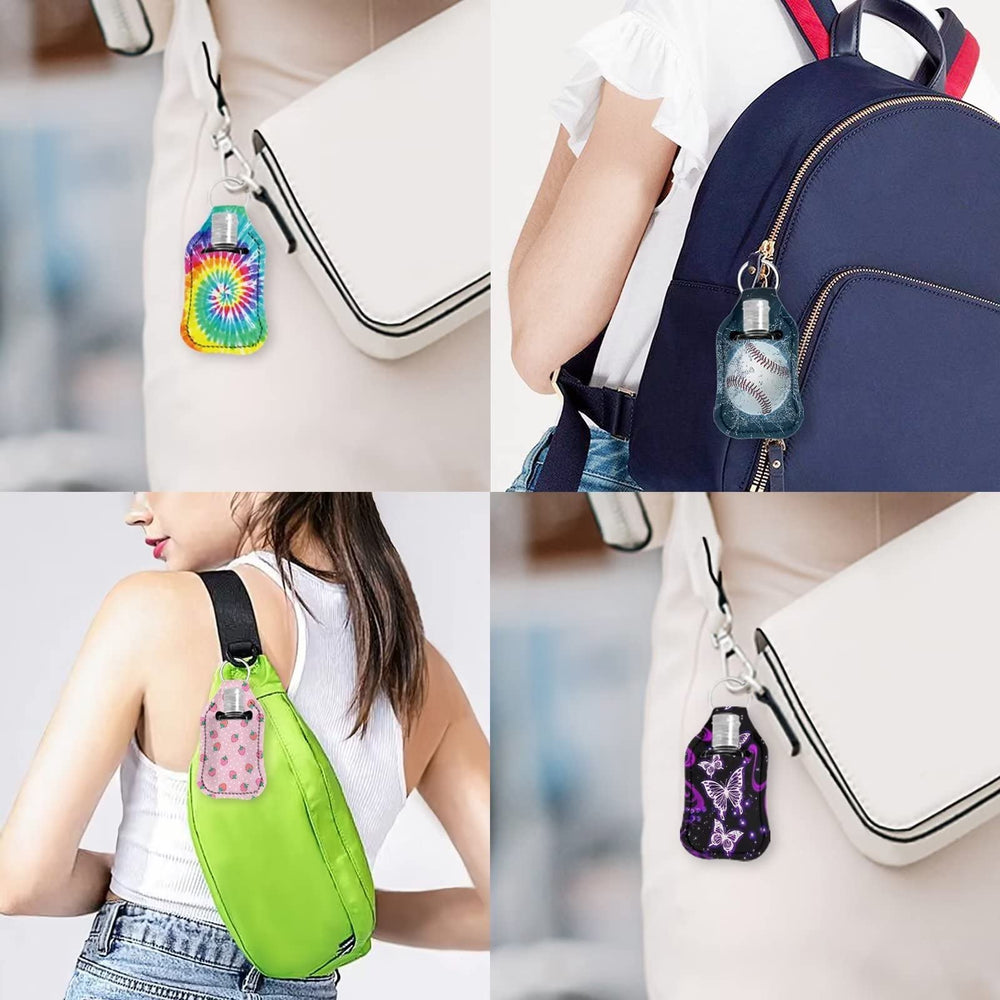 HELLHERO travel-friendly sanitizer holder suited for hiking, gym, and commuting