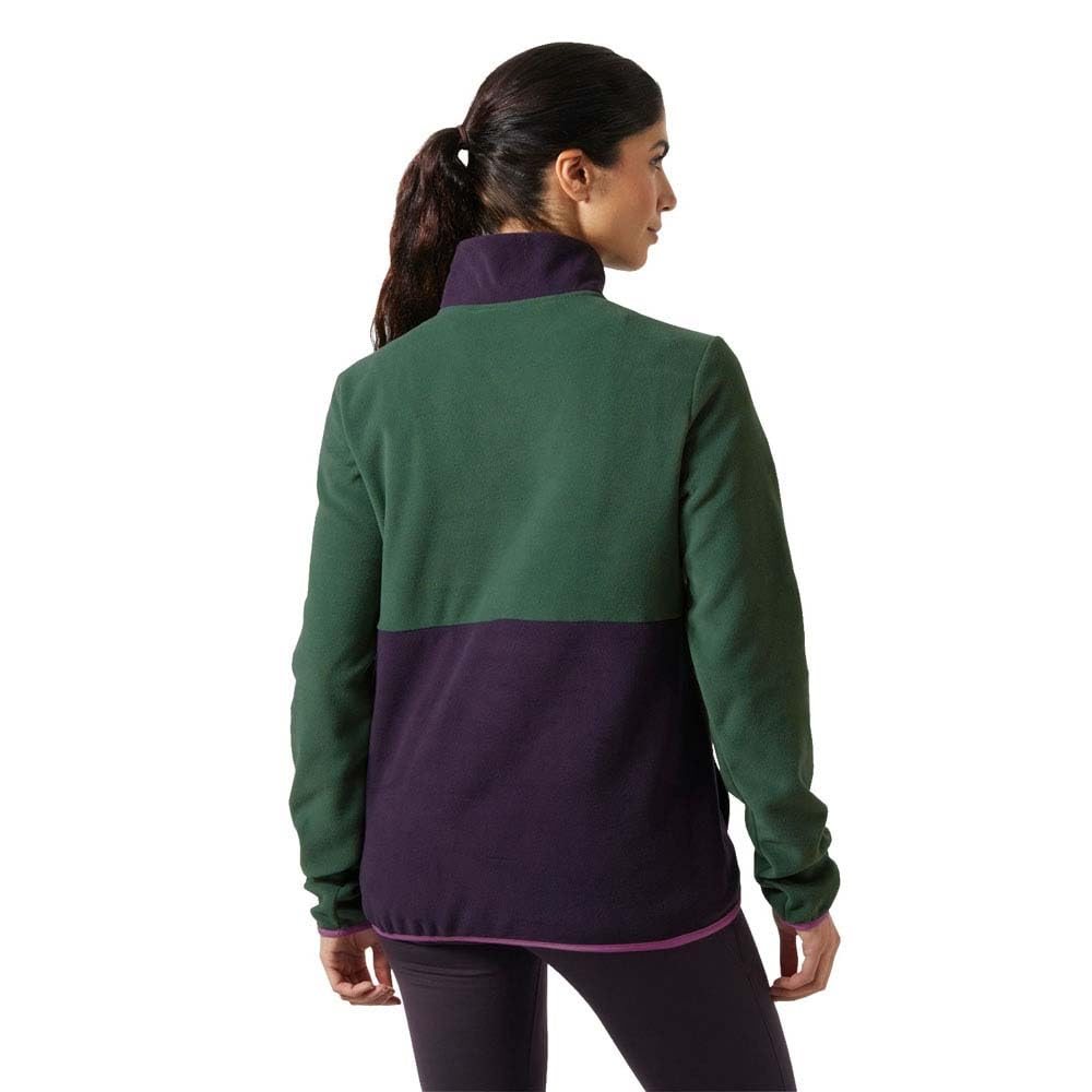 Helly-Hansen Daybreaker Snap Pullover back view showing regular fit for easy layering.