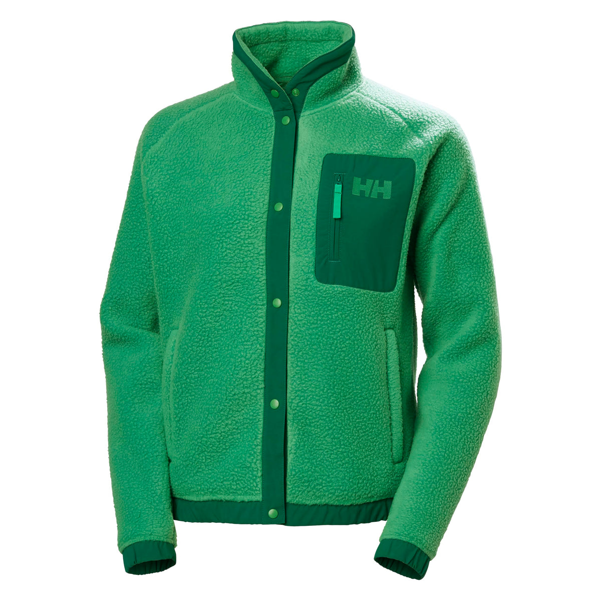 Helly Hansen Imperial Pile Snap front view, cozy warmth for autumn days.