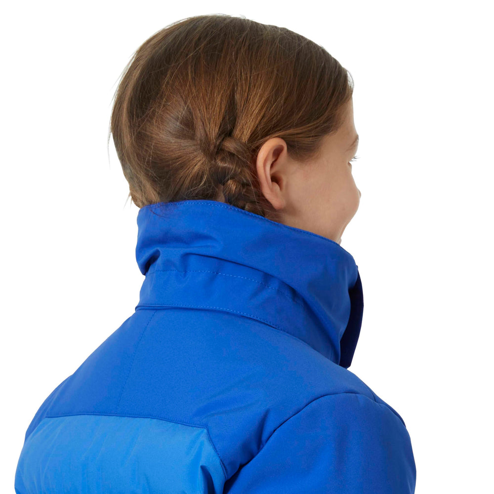 Helly-Hansen Jr Diamond Jacket front zip closure for easy on and off.