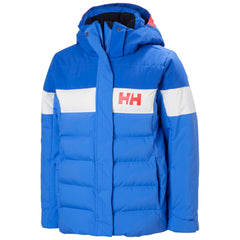 Helly-Hansen Jr Diamond Jacket waterproof shell keeps kids dry on snowy days.