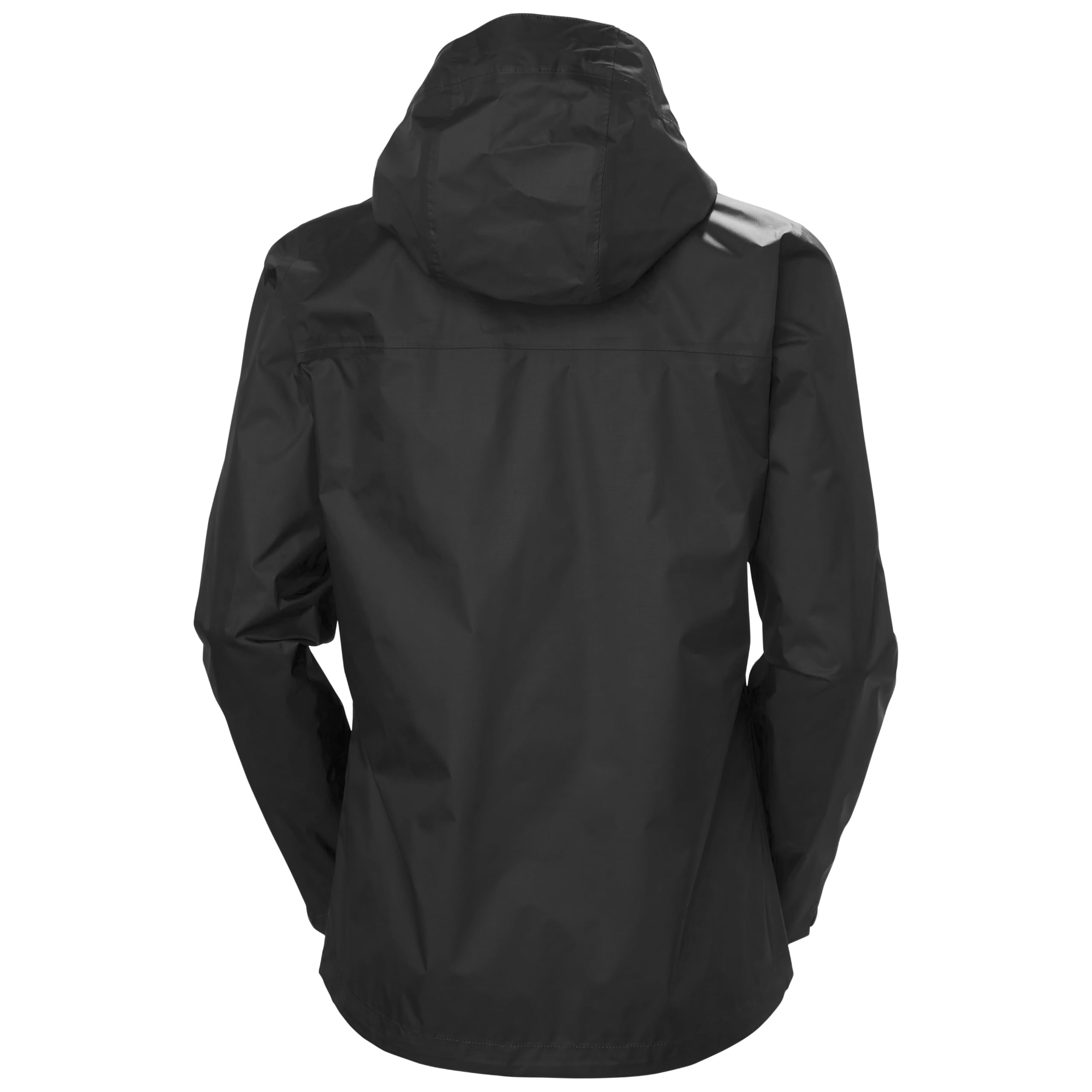 Helly-Hansen Loke Jacket Womens 2.0 hood-up view shows adjustable hood for weather coverage.