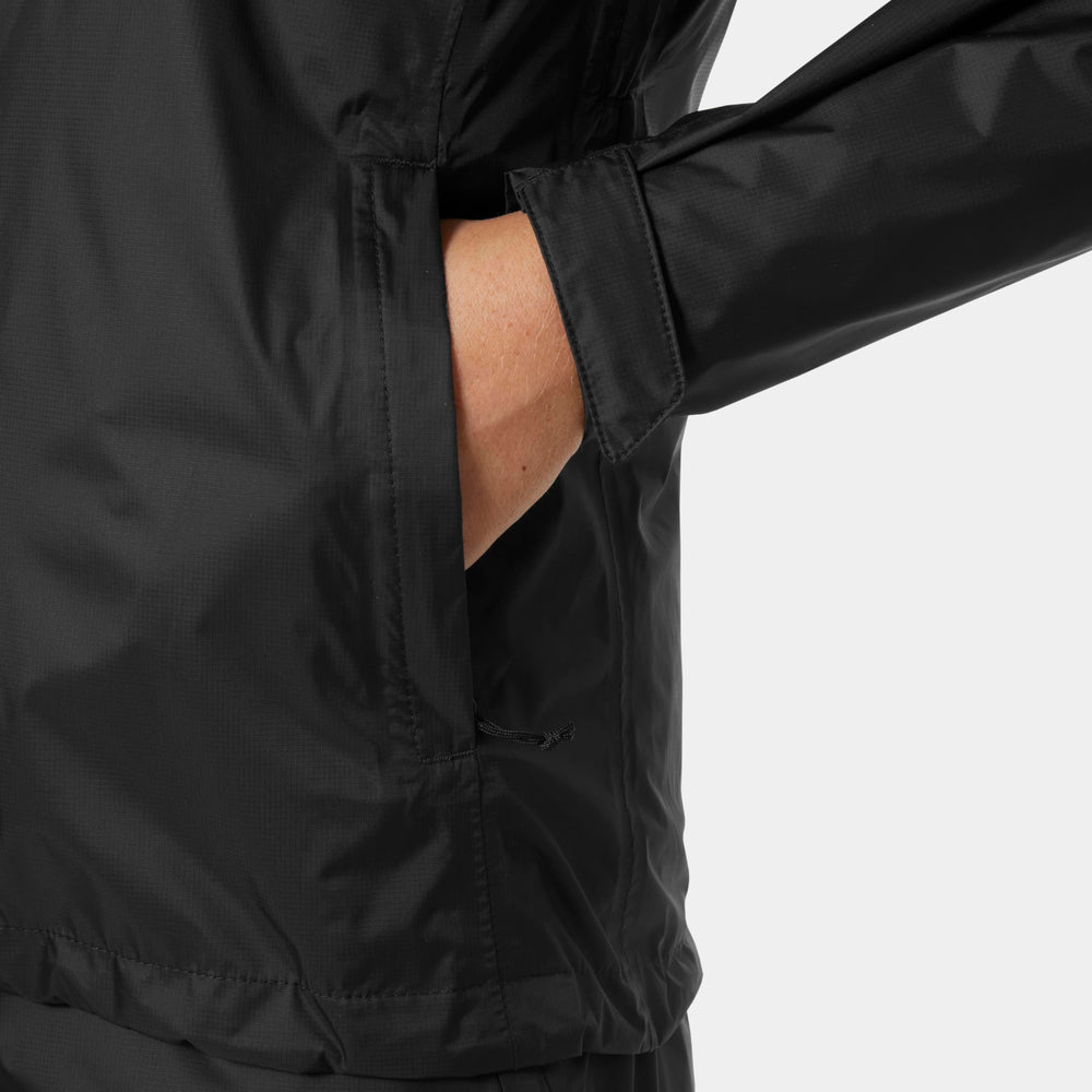 Helly-Hansen Loke Jacket Womens 2.0 waterproof-shell emphasizes weatherproof protection.