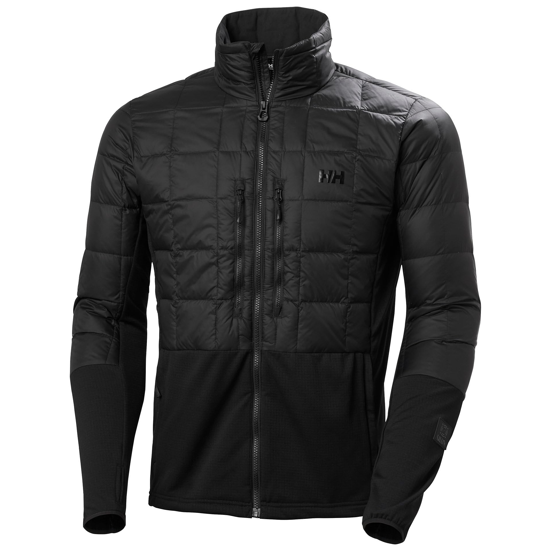Helly Hansen Ridge Hybrid Insulator water-resistant shell keeps you dry on wet mountain trails.
