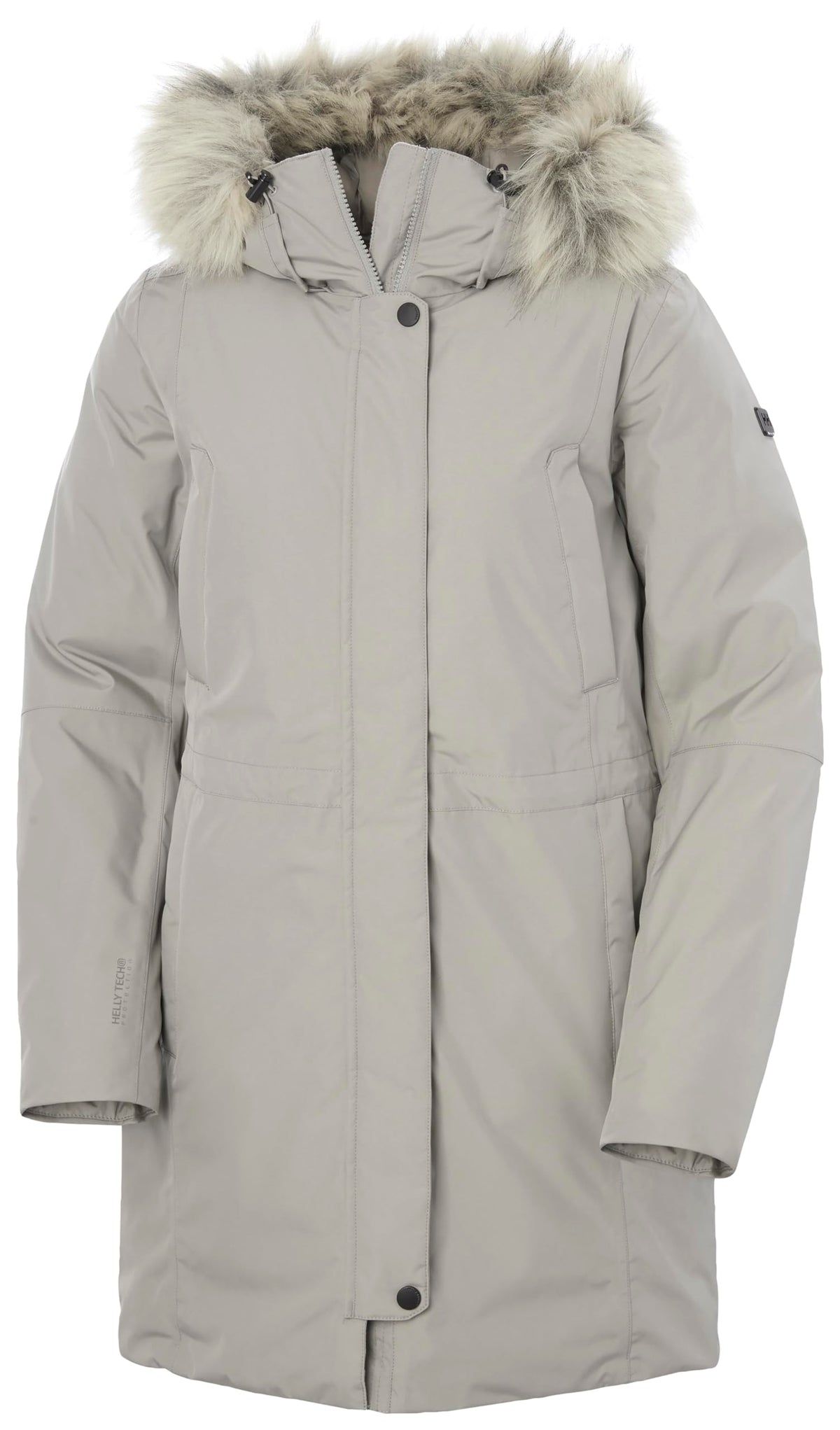 Helly Hansen Senja Parka front view for weather protection during city winter commutes.
