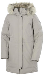 Helly Hansen Senja Parka front view for weather protection during city winter commutes.