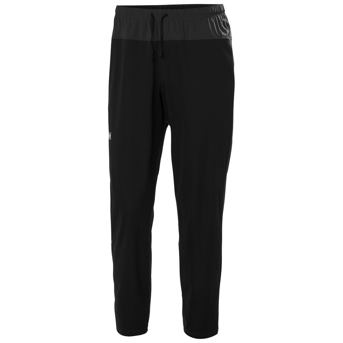 Helly Hansen Tech Trail Pants front view with wind-blocking panel for weather protection