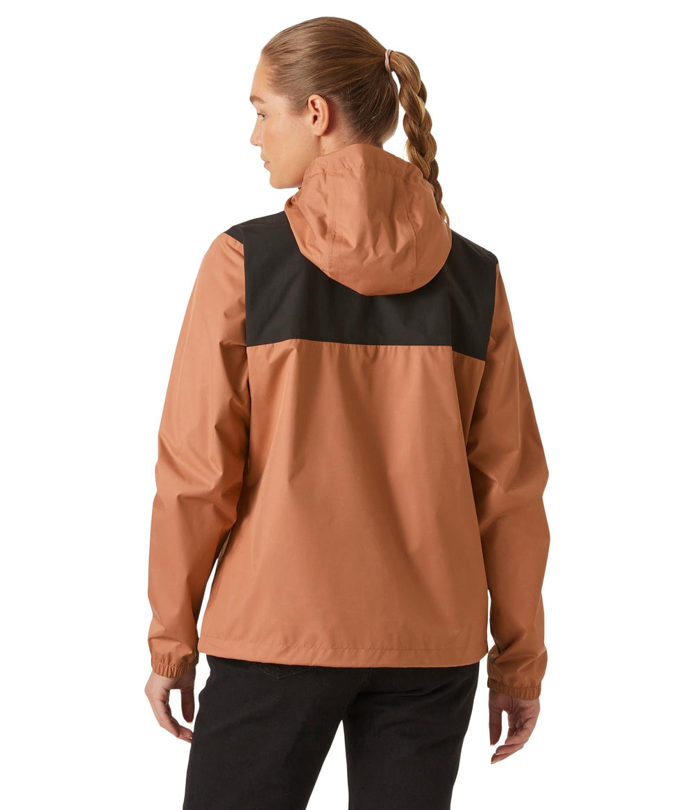Helly Hansen Vancouver rain jacket cedarwood, hood up, ready for sudden showers during commutes