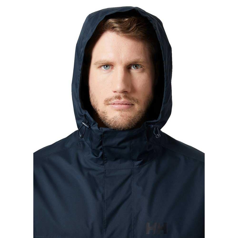 Elastic cuffs keep the fit snug with dynamic movement in Helly-Hansen Vancouver Rain Jacket.