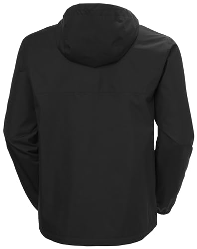 Helly-Hansen Vancouver rain jacket hood adjusted for wet weather