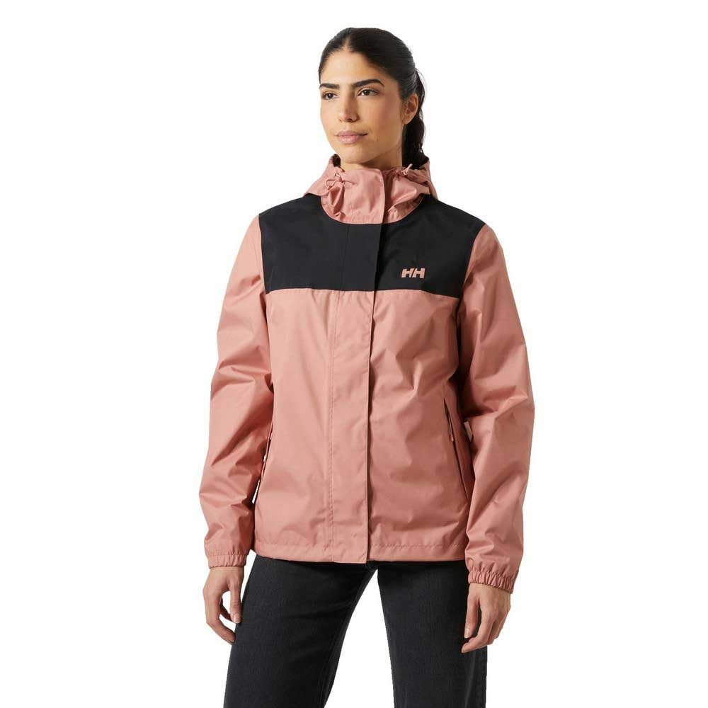 Helly Hansen Vancouver Rain Jacket pink front view for city rain protection.