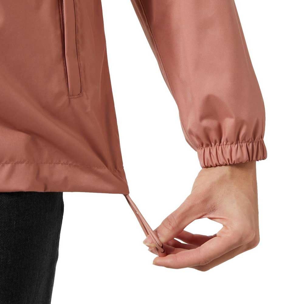 Helly Hansen Vancouver Rain Jacket pink adjustable hem for customized coverage.