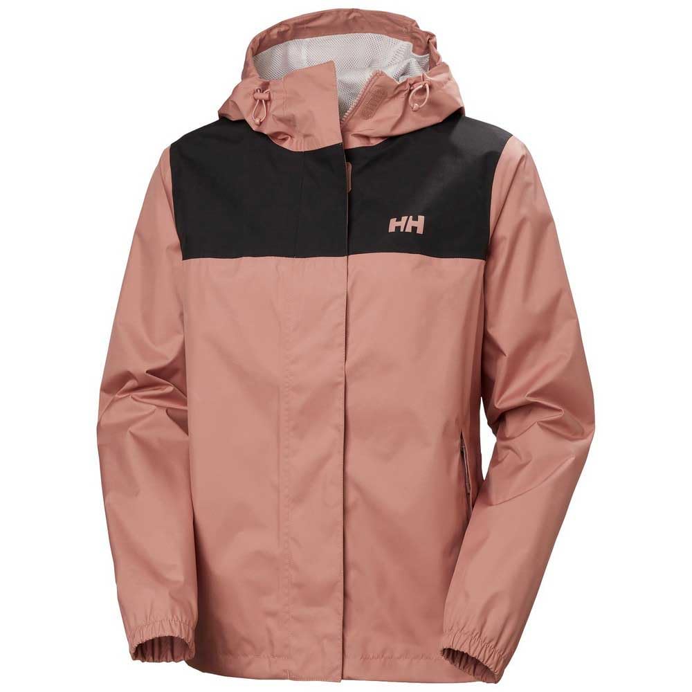 Helly Hansen Vancouver Rain Jacket pink pocket view with YKK zipper security.