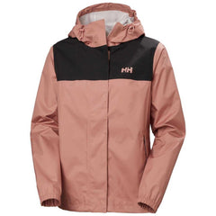 Helly Hansen Vancouver Rain Jacket pink pocket view with YKK zipper security.