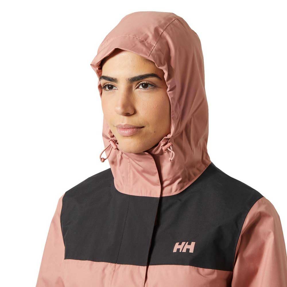 Helly Hansen Vancouver Rain Jacket pink seam-sealed construction blocks rain.