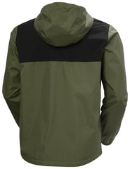 Helly Hansen Vancouver rain jacket pocket zipper secures essentials during commutes.