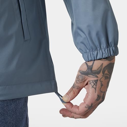 Helly Hansen Vancouver rain jacket YKK zipper for smooth, secure closures.