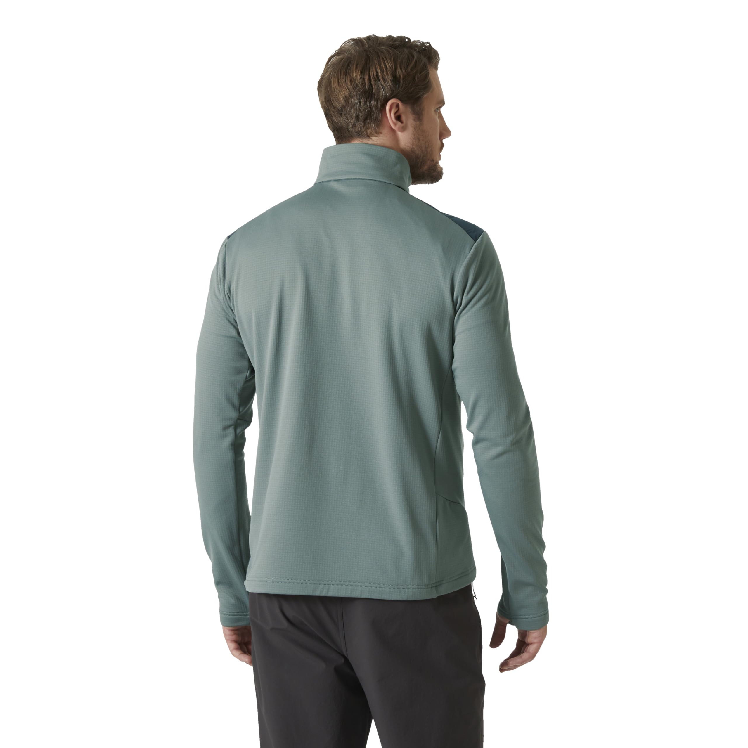 Helly-Hansen Versalite thumb holes closeup highlights secure fit and warmth.