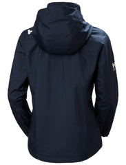 Helly-Hansen Women’s Crew Hooded Jacket back view suitable for urban and sailing use.