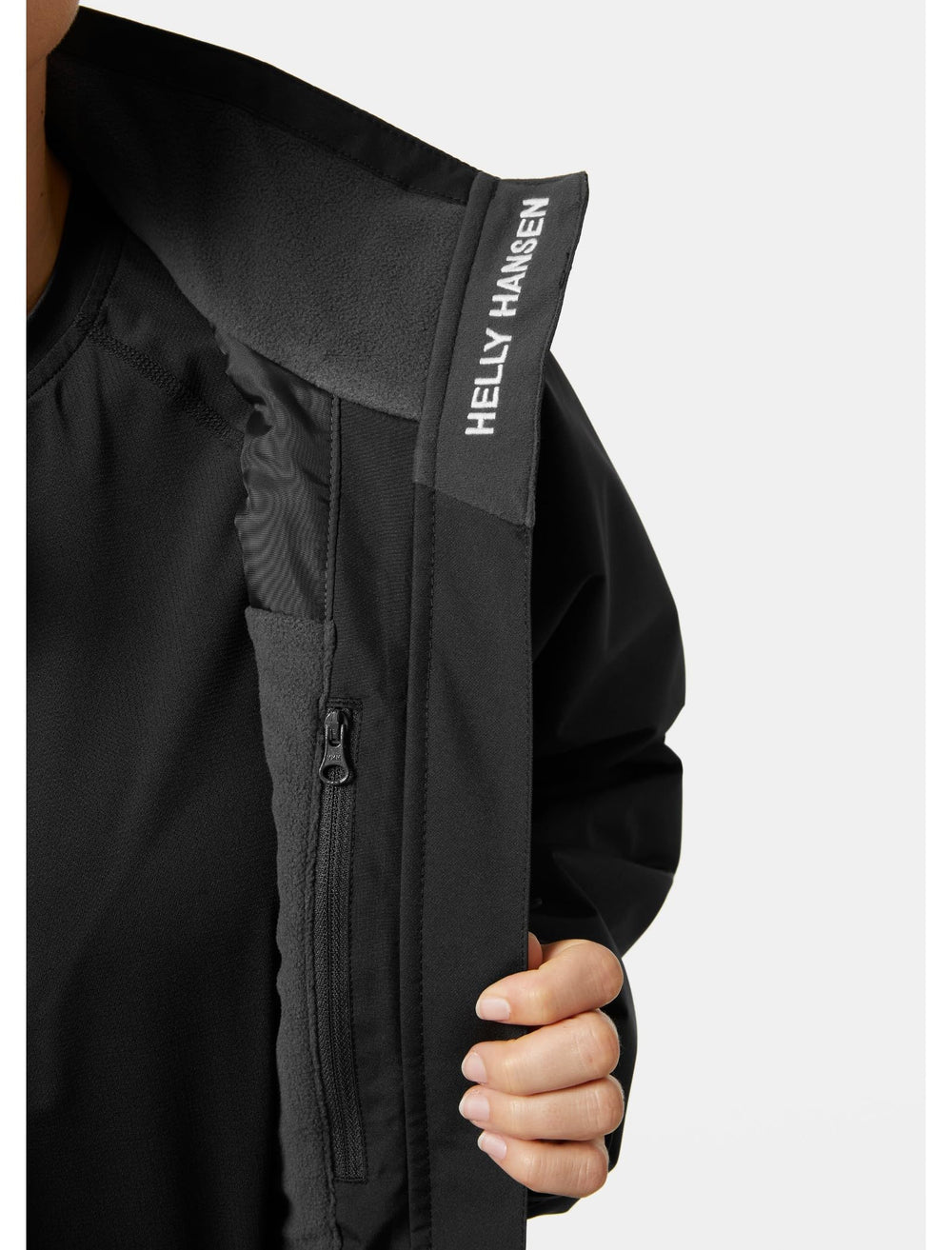 Helly-Hansen Women’s Crew Jacket 2.0 seam-sealed with DWR for spray protection.