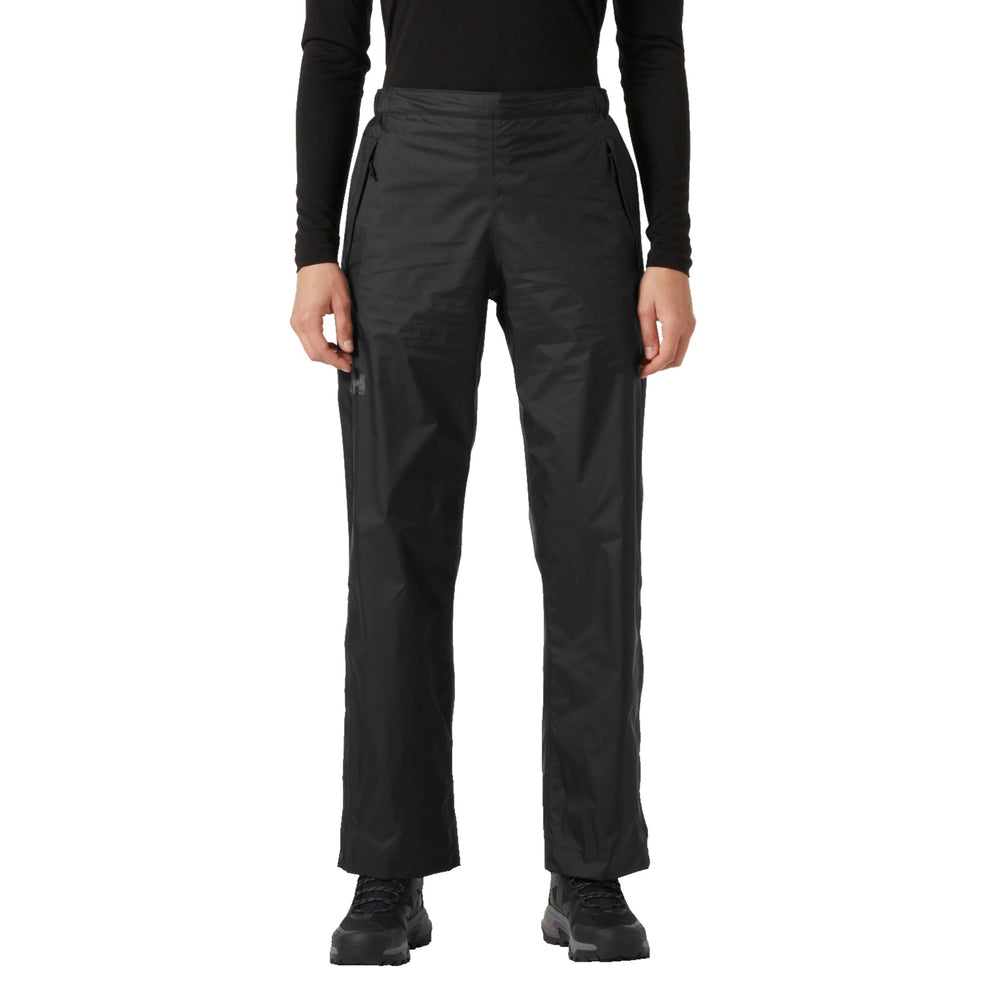 Helly-Hansen Women's Loke Pants 2.0 front view in 990 Black for outdoor wear.
