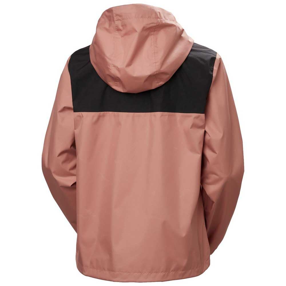 Helly Hansen Vancouver Rain Jacket pink seam-sealed edge demonstrates waterproof design.