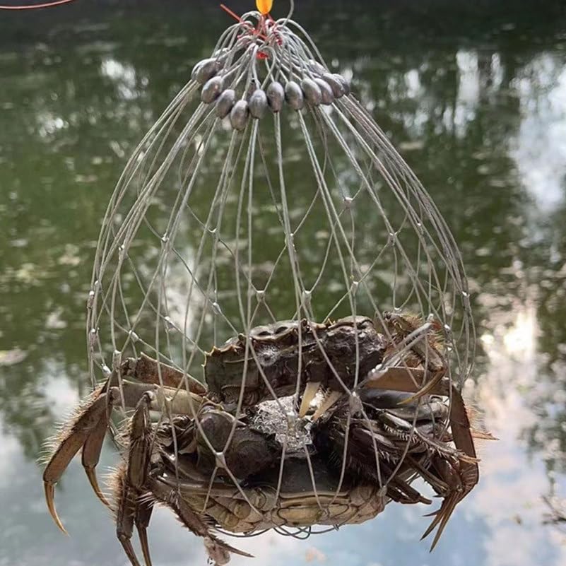 Portable crab cage for crabbing trips