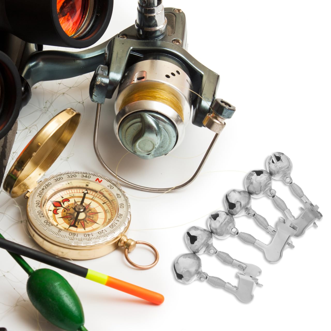 Hemoton clip-on fishing bell easily attaches to any rod