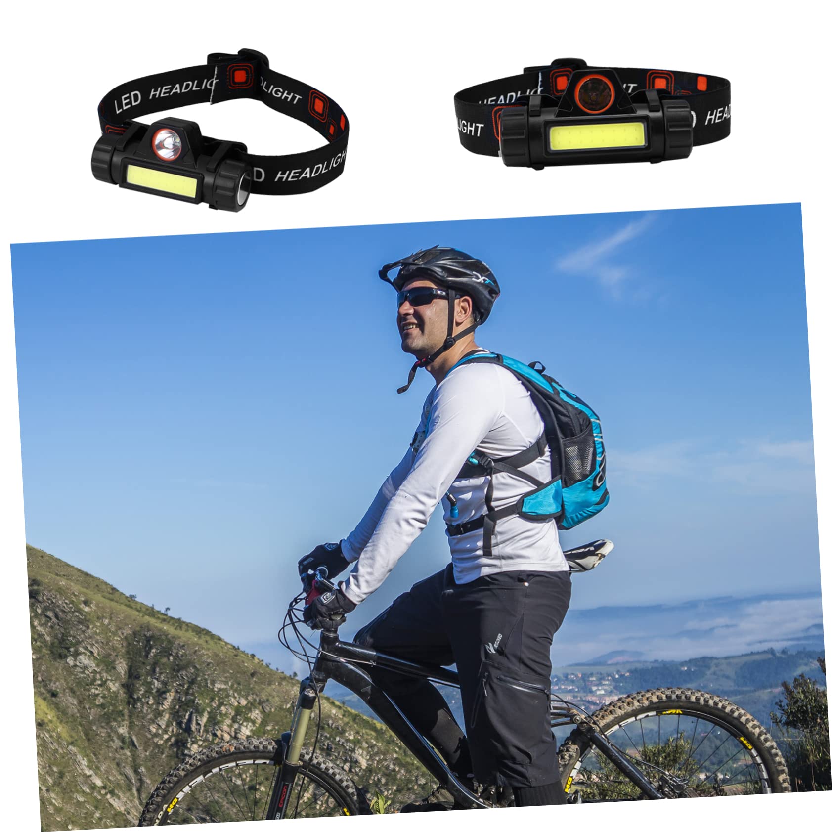 Hemoton headlamp built with durable ABS and aluminum alloy materials